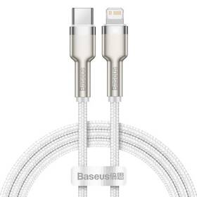 Kábel Baseus Cafule USB-C/Lightning PD 20W, 1m biely

