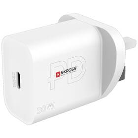 Cestovný adaptér SKROSS nabíjací USB-C, 30 W PD, UK 

