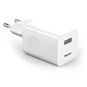 Nabíjačka do siete Baseus 1xUSB, Quick Charge 3.0, 24W biela

