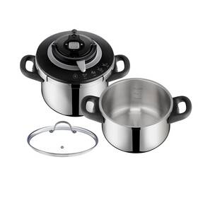 Tlakový hrniec Tefal P4552030, 6 l + 4,5 l nerez

