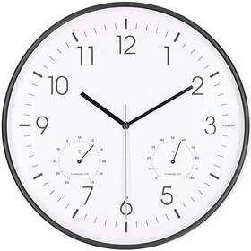 Nástenné hodiny Nedis CLWA4226BK čierne/biele


