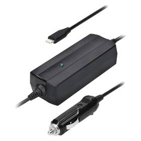 Sieťový adaptér Solight Car charger USB-C, 65 W PD čierny

