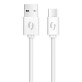 Kábel Aligator USB/USB-C, 2m biely

