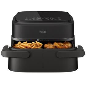 Fritéza teplovzdušná Philips Airfryer 1000 Series Dual basket 7,1 l, NA150/00 čierna

