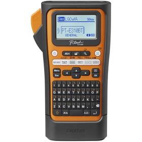 Tlačiareň štítkov Brother PT-E310BTVP čierna/oranžová

