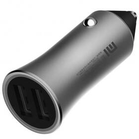Adaptér do auta Xiaomi Mi Car Charger Pro, 2x USB strieborný

