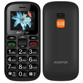 Mobilný telefón Aligator A321 Senior Dual SIM čierny/sivý

