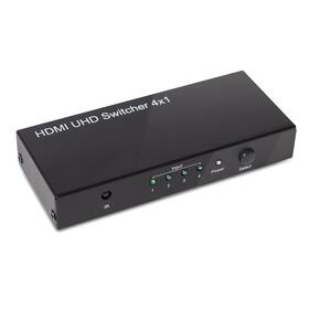 HDMI rozbočovač Club3D Video switch 4:1 HDMI 2.0, 4 porty 

