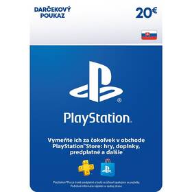  Sony PlayStation Store SK - elektronická peňaženka 20 EUR 

