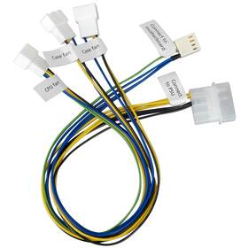 Redukcia AKASA 1x 4pin PWM na 3x 4pin PWM 

