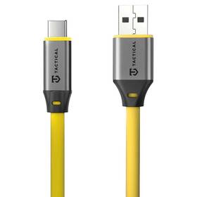 Kábel Tactical Fat Man 2.0 USB-A/USB-C 1m žltý

