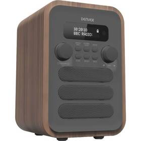Rádioprijímač s DAB+ Denver DAB-48 sivý/hnedý

