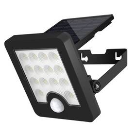 Reflektor Top Light Heleon, solárne, PIR, 5W, 4000K, 3 fukčné režimy čierne

