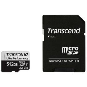 Pamäťová karta Transcend 512GB UHS-I U3 (160R/125W) + adaptér 

