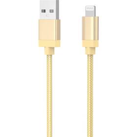 Kábel WG USB-A/Lightning, MFI, 1 m zlatý

