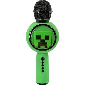Karaoke mikrofón OTL Technologies Minecraft PopSing čierny/zelený

