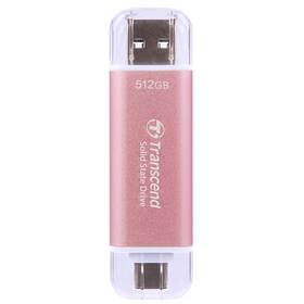 SSD externý Transcend ESD310C 512GB ružový

