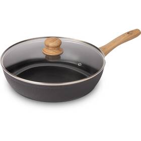 Panvica Lamart LT1259 NATUR, 28 cm čierna/hnedá

