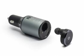 Handsfree Technaxx BT-X25, s nabíječkou do auta, 2× USB 
