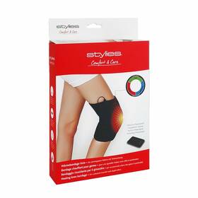Vyhrievacia bandáž Stylies Comfort and Care na koleno čierna

