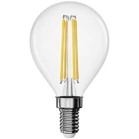 LED žiarovka EMOS Filament Mini Globe, 3,4 W, E14, teplá biela 

