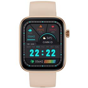 Inteligentné hodinky Carneo Zenith HR+ zlaté


