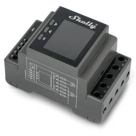 Modul Shelly Pro Dual Cover PM, roletový na DIN lištu, Wi-Fi, LAN sivý

