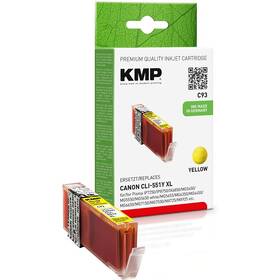 Cartridge Kmp Canon CLI-551XLY, 715 stran žltá

