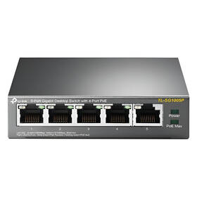 Switch TP-Link TL-SG1005P čierny

