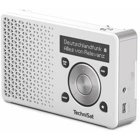 Rádioprijímač s DAB+ Technisat DIGITRADIO 1 strieborný/biely

