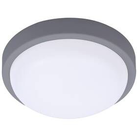 LED stropné svietidlo Solight okrúhle, 20W, 1500lm, 4000K, IP54 sivé

