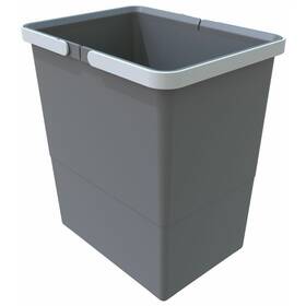 Odpadkový kôš Elletipi Cover BIG, 18 l, 34 × 22,5 × 30 cm sivý

