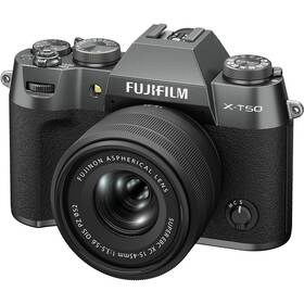 Digitálny fotoaparát Fujifilm X-T50 + XC 15-45mm f/3.5-5.6 OIS PZ čierny/sivý

