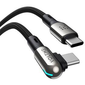 Kábel Voltme Powerlink Stark Series USB-C/USB-C, CTC 3A/60W 1,2m čierny

