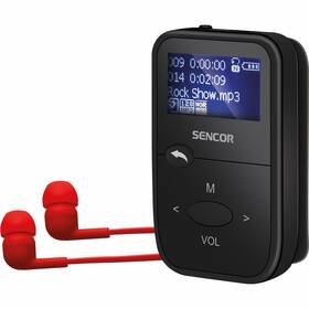 MP3 prehrávač Sencor SFP 4408 BK čierna farba
