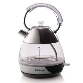 Rýchlovarná kanvica Gorenje K17GPD nerez/sklo


