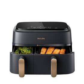 Fritéza teplovzdušná Philips Dual Basket 9 l, NA352/00 čierna

