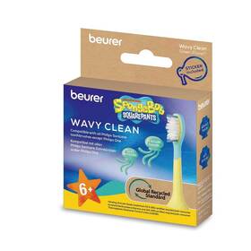 Náhradné hlavice Beurer SC11 Wavy Clean, 4 ks modrá/žltá

