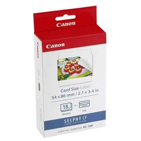  Fotopapier Canon KC-18IF, 54x86 mm, 18 ks + atrament pre Selphy