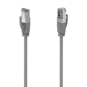 Kábel Hama sieťový (RJ45), Cat5e, 1,5m, tienený sivý

