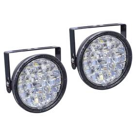 Svetlá denného svietenia Compass kulatá RL hom. 18 LED on/off 12/24V DRL 

