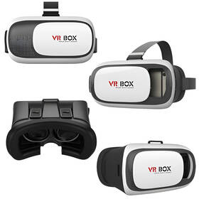 Okuliare pre virtuálnu realitu Aligator VR BOX2 čierne/biele

