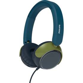 Slúchadlá Philips TAK2000CT, detská modrá/zelená

