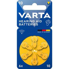 Batéria do načúvacích prístrojov Varta Hearing Aid Battery 10, blistr 6ks 

