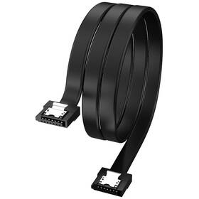 Kábel AKASA Super slim SATA  HDD/SSD 50cm čierny

