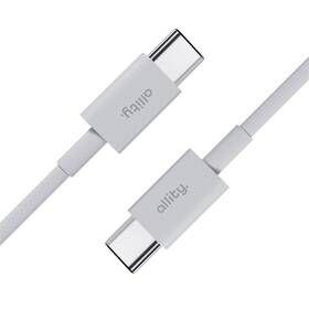 Kábel Allity AUC-03, 100W, USB-C/USB-C, 2m biely

