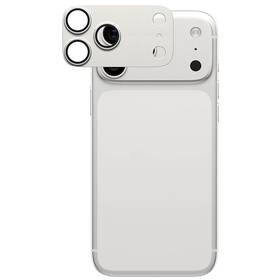 Hliníková ochrana fotoaparátu PanzerGlass FENDER na Apple iPhone 17 Pro Max strieborné

