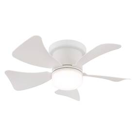 LED stropné svietidlo GLOBO HINES 03609W, s ventilátorom biele

