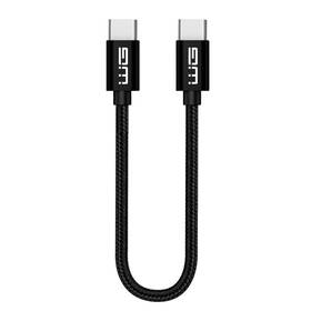 Kábel WG USB-C/USB-C, 20cm čierny

