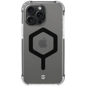 Kryt na mobil Tactical MagForce Hexagon na Apple iPhone 15 Pro Max čierny/priehľadný

